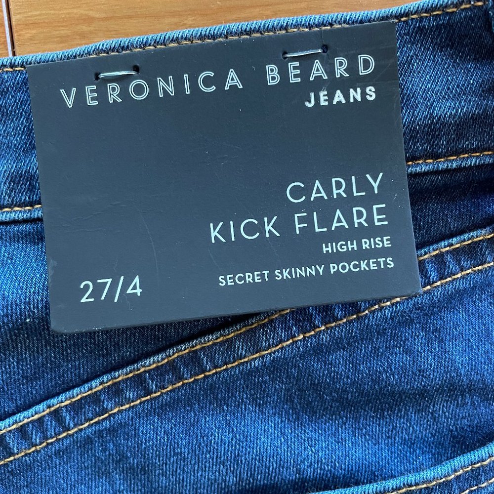 Veronica Beard Carly High Rise Kick Flare Jeans NWT Size 27/4